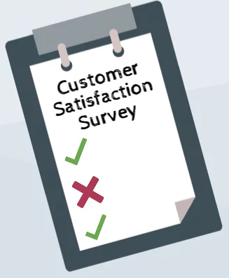 Alchemer Blog: How to Use Customer Satisfaction Surveys The Right Way - An example of a customer satisfaction survey.