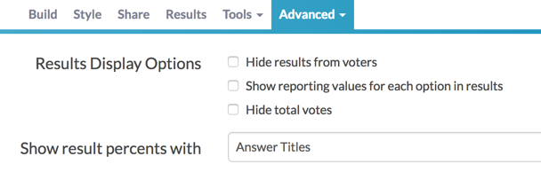 How to adjust poll settings in Alchemer.