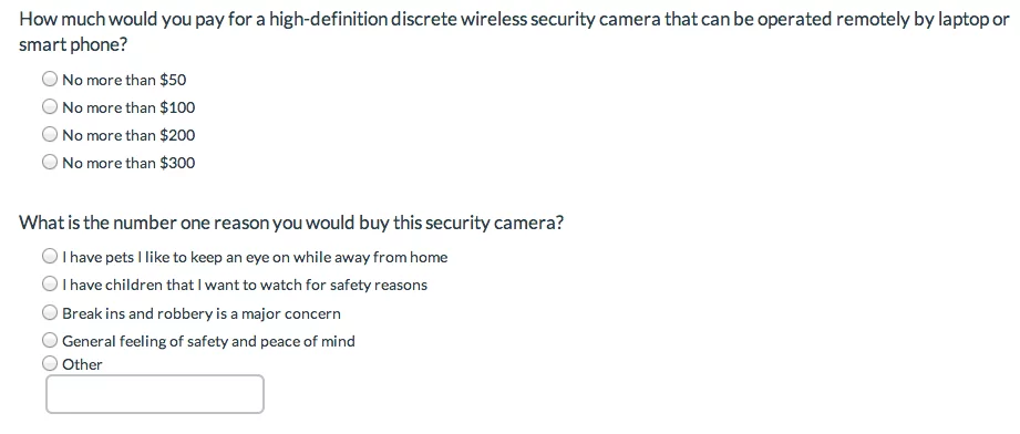 Feasibility Study Survey Questions