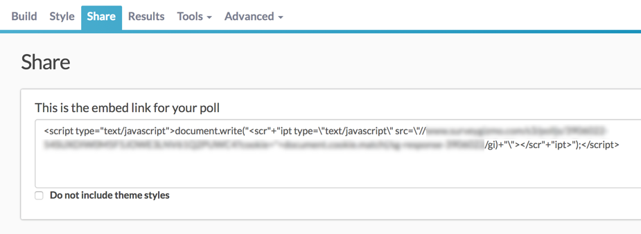 How to share a poll using Alchemer.