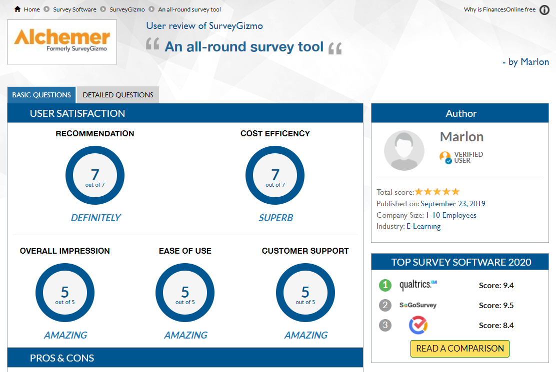 Finances Online Alchemer review