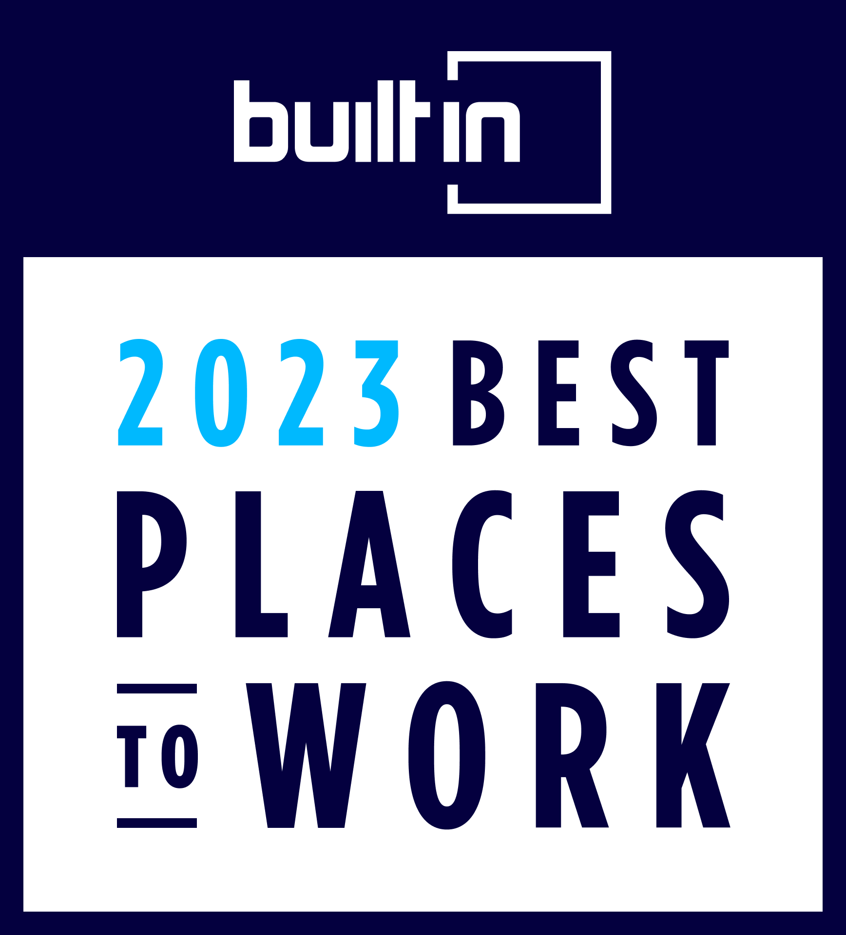 2023 Best Places to Work Badge