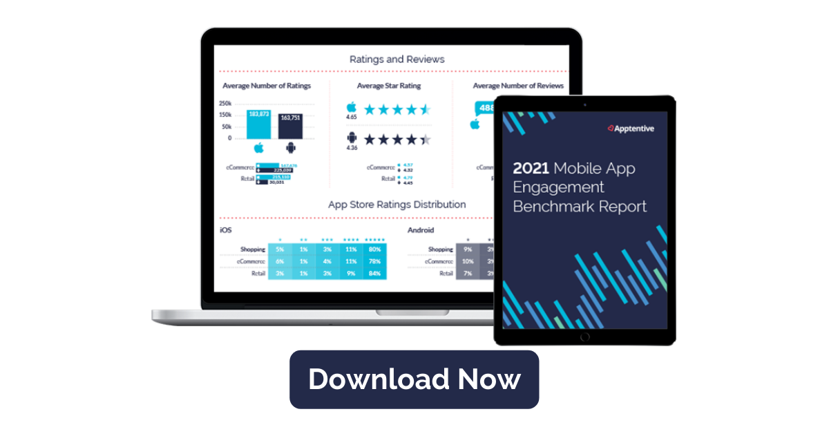 Download Now, 2021 Mobile App Engagement Benchmark Report