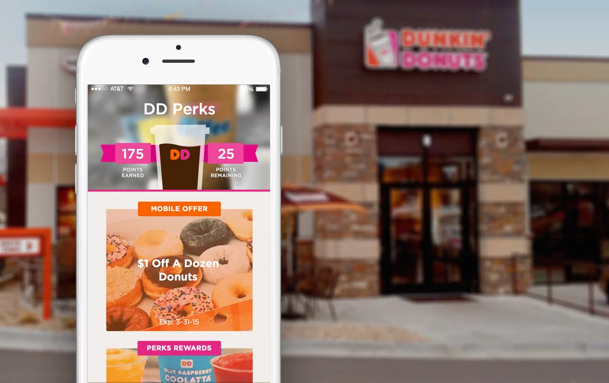 dunkin donuts perks on mobile app