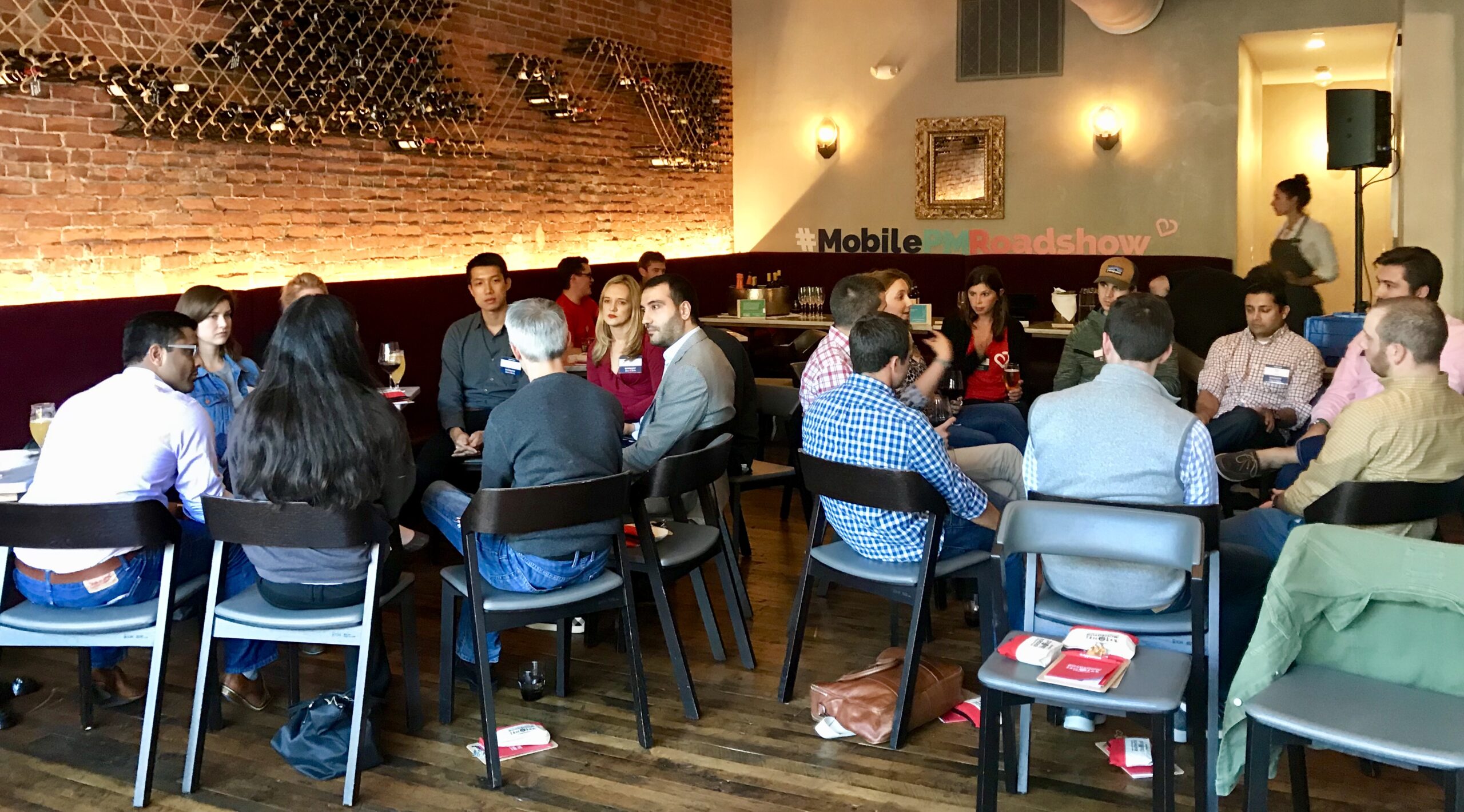 Group discussions at Apptentive's Mobile Product Management Roadshow