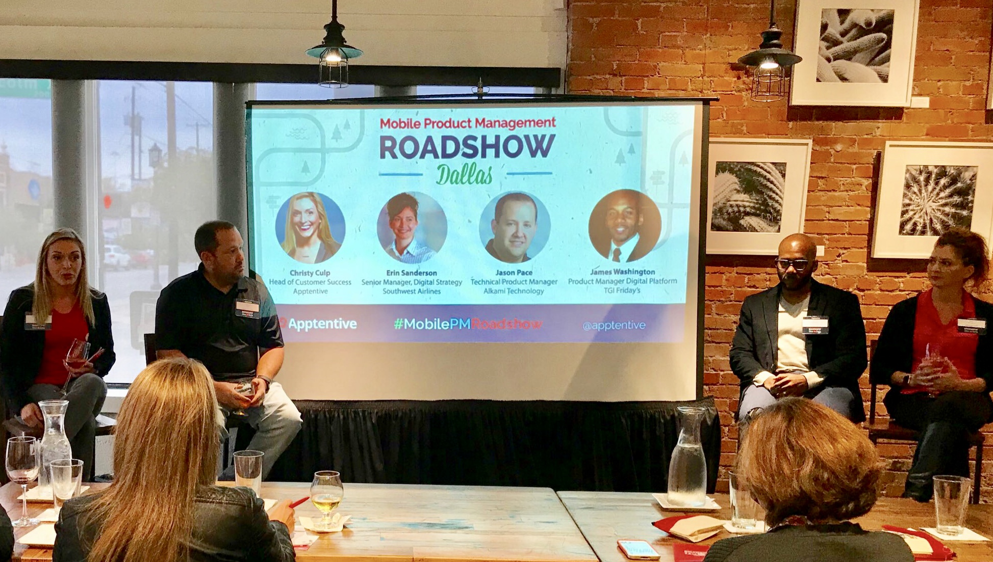 Panelists at Apptentive's Mobile Product Management Roadshow in Dallas