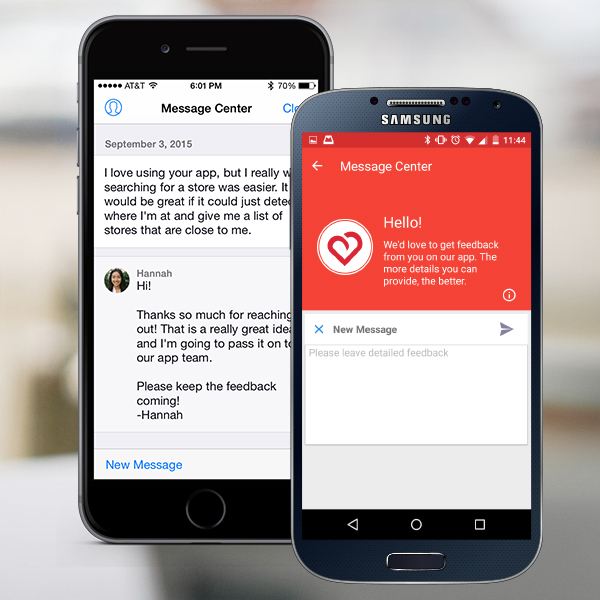 Capture the Voice of the Customer with Alchemer Mobile (formerly Apptentive)'s In-App Message Center