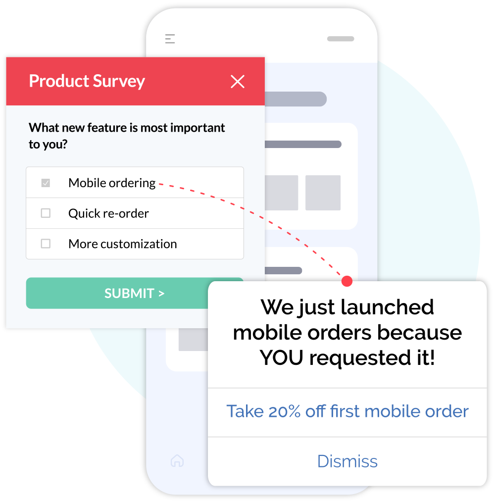 Using negative app reviews to improve your product. An Alchemer Mobile (formerly Apptentive) Note following up on a customer survey