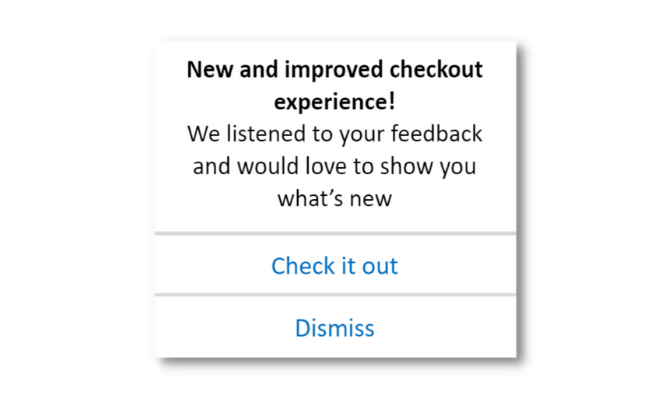 close-loop feedback message in-app