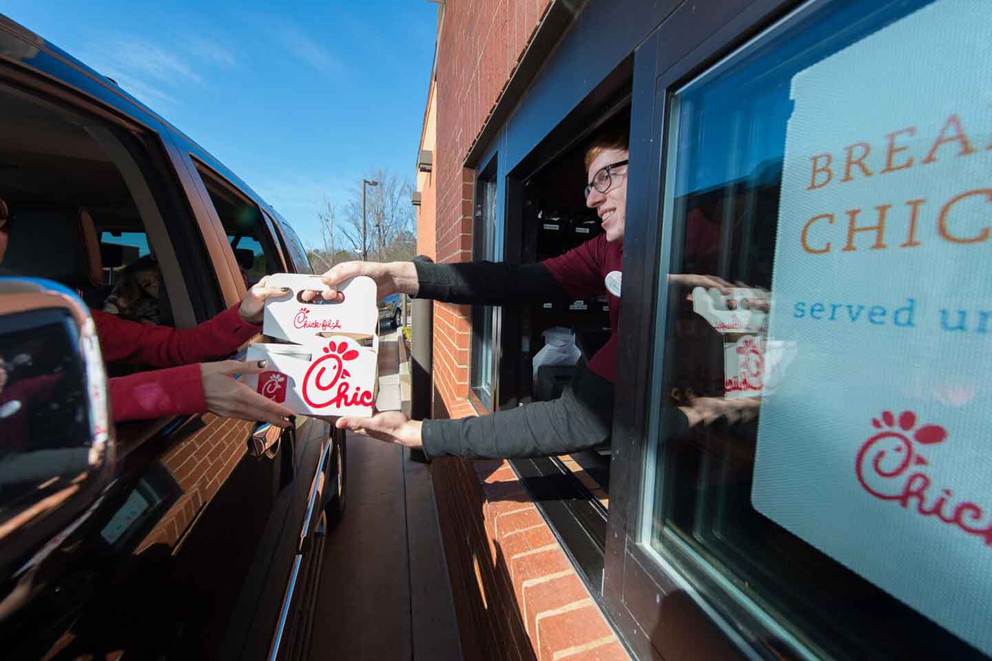 Chick-fil-a drive thru mobile ordering