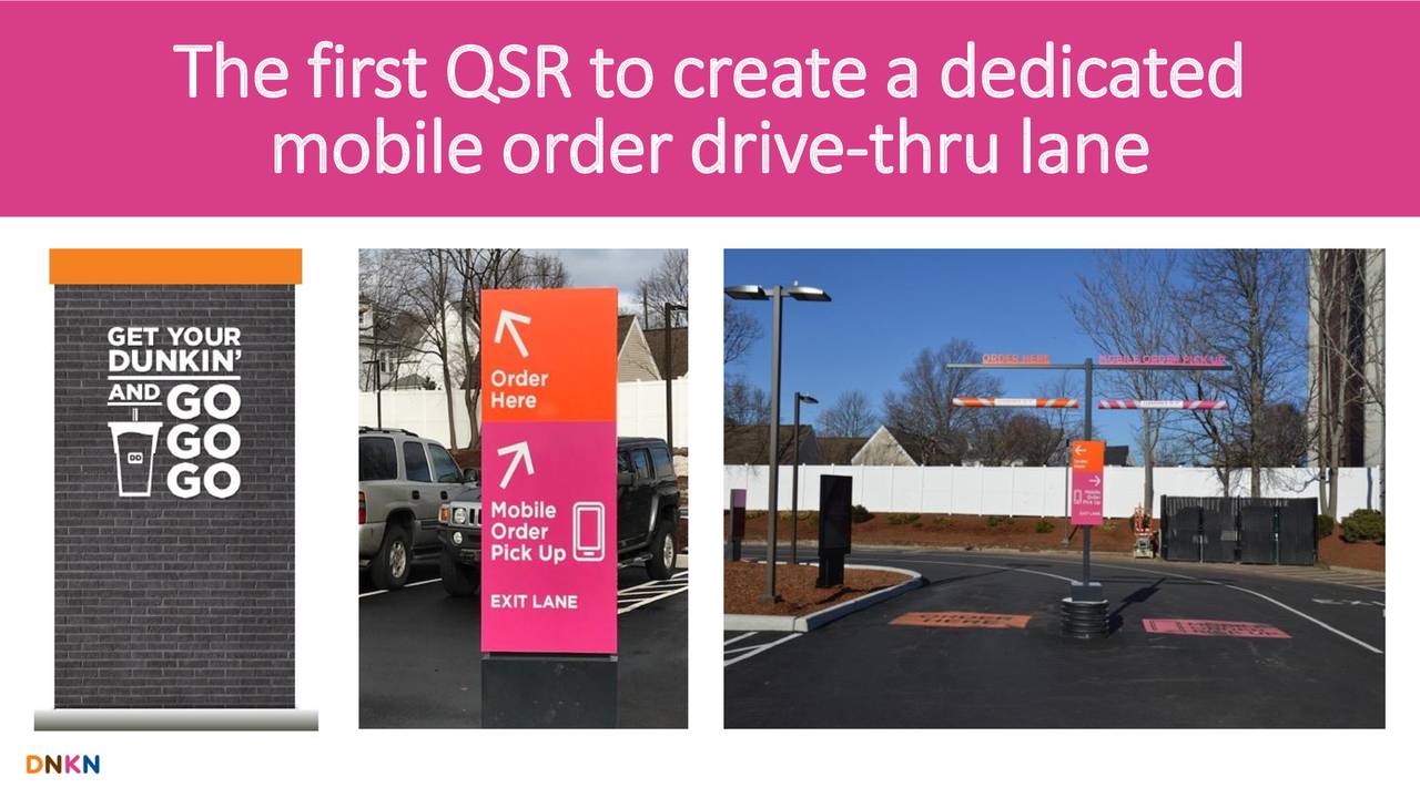 Dunkin mobile order drive thru