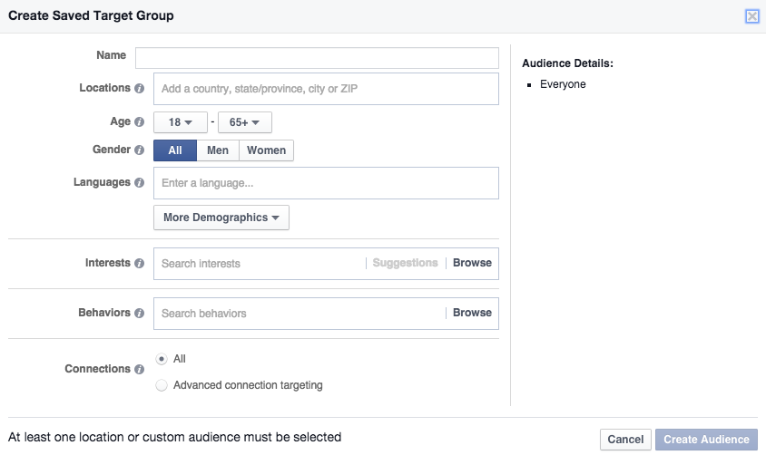 Facebook App Install Ad Targeting Options