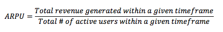 Mobile Average Revenue Per User (ARPU)