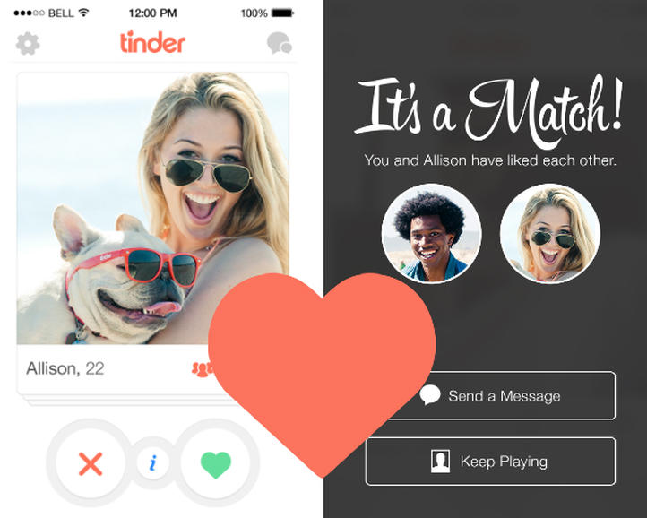 Tinder app screenshot