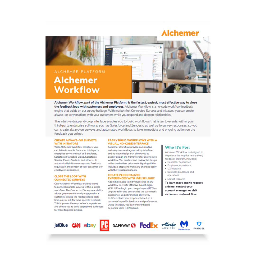 Alchemer Workflow Datasheet Thumbnail