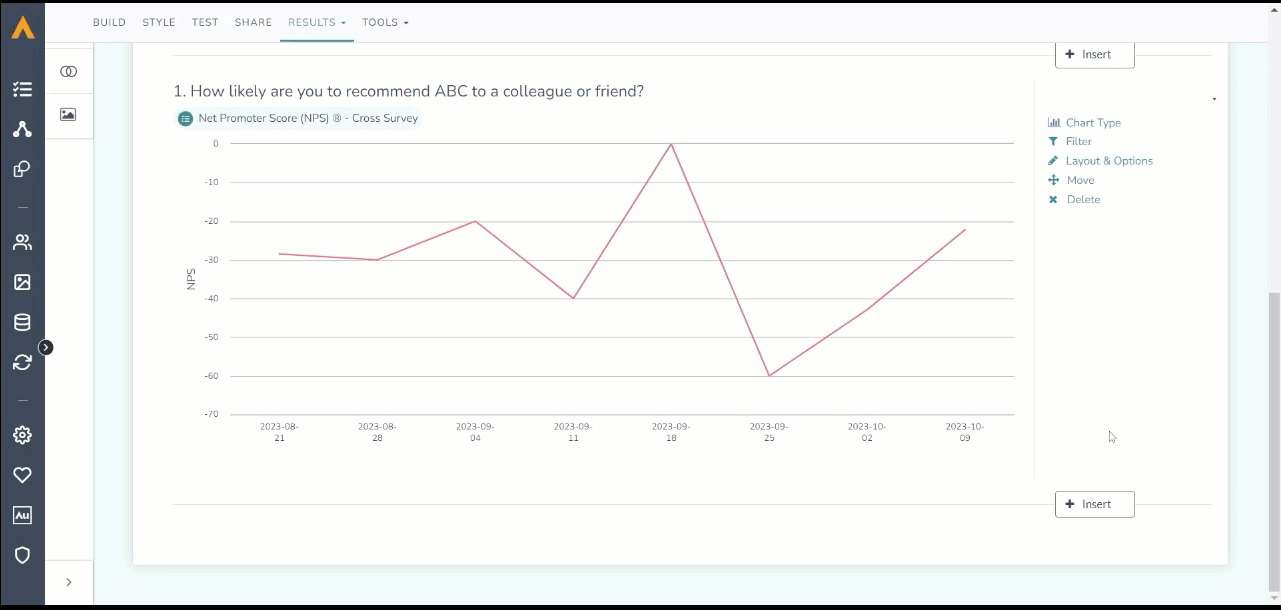 Moving example of alchemer survey customizable reports