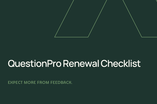 QuestionPro Renewal Checklist