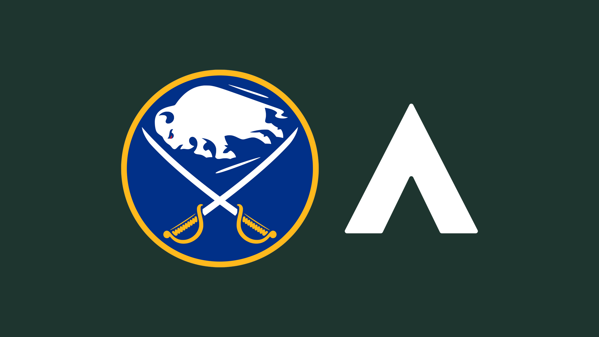 Buffalo Sabreas logo with the Alchemer rune logo